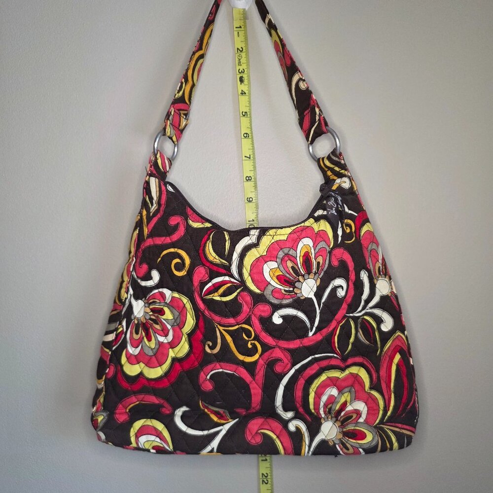 VERA BRADLEY Bucket Tote Shoulder Bag in Puccini Retired Print Zip